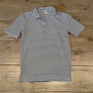 Boys Black & White Dry Fit Polo- size 14/16